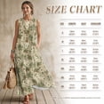 thumbnail image 7 of Xoenoiee Turtle Hibiscus Palm Tree Print Women's Summer Sleeveless Maxi Dress, Cotton Linen Loose Fit Casual Long Sundress with Pockets, Lightweight Breathable Beach Vacation Outfits 2026, Size 3XL, 7 of 7