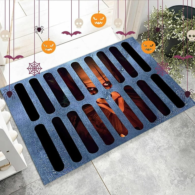 Let's Hang Out For Halloween Bat Door Mat Non-slip Easy To Clean Thick Bath  Mat For Entryway Living Room Floor Carpet - Temu