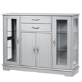 thumbnail image 1 of Costway Sideboard Buffet Server Storage Cabinet W/ 2 Drawers 3 Cabinets Cupboard Grey, 1 of 2