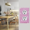 thumbnail image 6 of Tutuviw Glitter Light Switch Covers Glitter Outlet Covers Decorative Light Switch Cover Rhinestones Outlet Wall Plate Electrical Receptacle for Girl Nursery Decor Room Decor (Pink), 6 of 8