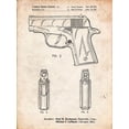 thumbnail image 2 of Borders, Cole 15x18 Black Ornate Wood Framed with Double Matting Museum Art Print Titled - PP1034-Vintage Parchment Sig Sauer P220 Pistol Patent Poster, 2 of 4