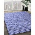 thumbnail image 3 of Ahgly Company Machine Washable Indoor Rectangle Transitional Blue Angel Blue Area Rugs, 7' x 9', 3 of 7