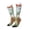 1 Black, variant on Women Crew Soft Moisture-wicking Socks Watercolor African Animals Wildlife Pattern Design Cotton Socks, One Size fit All