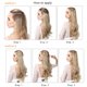 thumbnail image 4 of Extensiones de cabello de alambre Invisible para mujer, diadema ajustable, postizo sintético rizado largo, fibra resistente al calor, 4 of 4