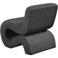 thumbnail image 5 of Meridian Furniture Desiree Black Boucle Fabric Accent Chair, 5 of 8