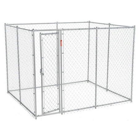 UPC: 0754915615285 | Lucky Dog 2-in-1 Size Galvanized Chain Link Kennel – Silver – CL 61528EZ