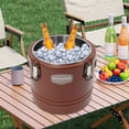 thumbnail image 4 of ToppiJoy Insulated Soup Container, Commercial Food Warmer for Hot Cold Food, Restaurant (Brown), 4 of 17