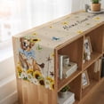 thumbnail image 6 of Table Runners 90 Inches Long Dress Scarves, Sunflowers Dog Farmhouse Coffee/Dining/Kitchen Table Runner for Living Room, Spring Watercolor Floral Stars on Linen 13x90 Inch, 6 of 9