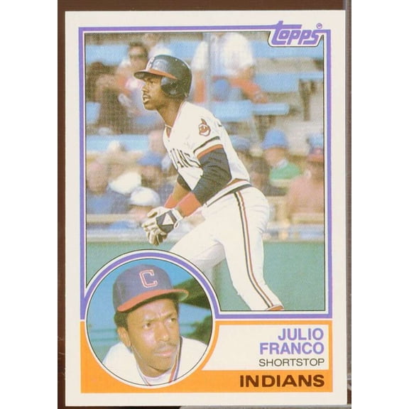Julio Franco Rookie Card 1983 Topps Traded #34T
