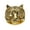 Gold Black, variant on Men's Stainless Steel Vintage Personalized Creative Animal Tiger Head Punk Ring Gold Black Size 10