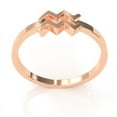 thumbnail image 3 of Aquarius Zodiac Sign Ring In Solid 14k Rose Gold, 3 of 6