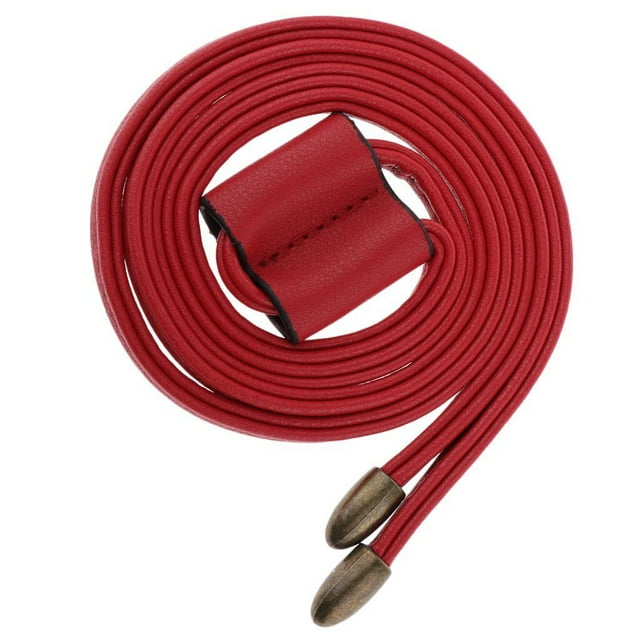 Decodeary Sangle de Remplacement en Cuir avec Cordon pour Sac à Main Seau Rouge 1ensemble