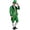 Green-XXL, variant on Men's St. Patrick's Day Party Suit Long Sleeve Shirt Pants Hat Bow Tie Four Piece Set Green XXL