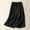 Black, variant on Generic Women's Fashion Culottes Linen Cropped Yoga Wide Leg Pants Elastic Waist Casual Solid Comfy Loose Trousers with Pockets
