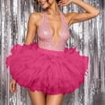 thumbnail image 5 of Kilaqueen Women's Five Layer Tulle Tutu Skirt with Elastic High Waist, Short Fluffy Costume Skirt for Dance, Rave, Party and Dress Up Outfits, 5 of 7