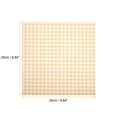thumbnail image 2 of Uxcell 100pcs Square Checkered Wax Paper Sheets 9.84" x 9.84" for Sandwich Baking Paper, Yellow, 2 of 7
