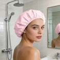 thumbnail image 4 of BotaniNest Reusable Shower Cap For And Soft Elastic Band Bath Hair Protector, 4 of 4