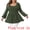 Army Green, variant on DARING DIVA Women's Plus Blouses Scoop Neck Ruffle Hem Peplum Knit Top 1X Brown