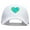 White, variant on Earth Heart Ecology Patched Low Profile Cap - White OSFM