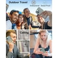 thumbnail image 2 of for iPhone 13 Pro Max Phone Case, with Tempered Glass Screen Protector, Dust-Proof Port Cover, Full Body Non-Slip Rubber Covered, Wear-Resistant & Drop-Proof, Green/Grey, 2 of 16