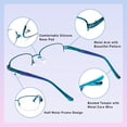 thumbnail image 3 of Xianyou-Lunettes de Lecture Multifocales Progressives pour Femmes, Sans Ligne, Bifocales, Transition, Mi-Mollet, 3 Pieds, Cadre en Métal, 3 of 4