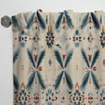 thumbnail image 5 of Designart "Boho Harmonious Journey" Geometric Room Darkening Curtain Single Panel, 5 of 6