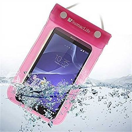 SumacLife Waterproof pouch case for Sony Xperia T3 / Sony Xperia M2 / Sony Xperia Z2 / Sony Xperia Z1 and other SONY