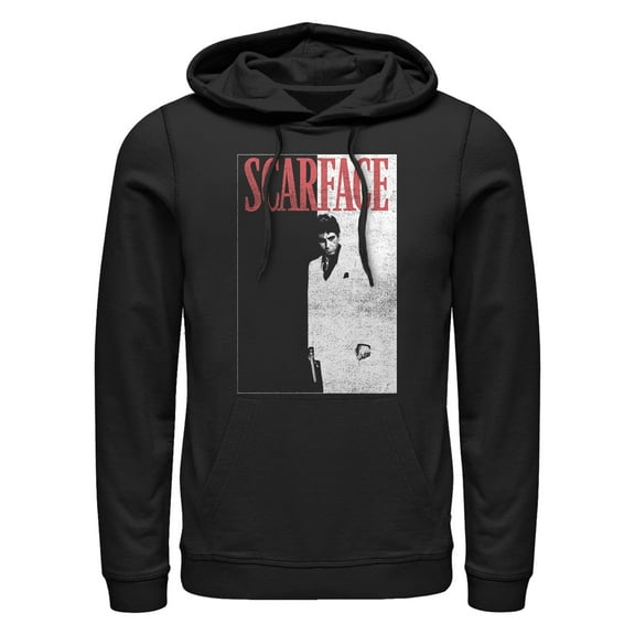 Men's Scarface Distressed Poster Pull Over Hoodie