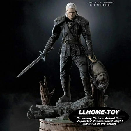 Geralt Killing Kikimora 27cm Tall Resin Model Unpainted 3d Print GK Statue Figure