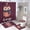 style-243, variant on Shower Curtain Sets 4 Piece Personalised Winter Owl with Rugs Toilet Lid Cover And Bath Mat Personalized Gifts Bathroom Accessories Set Decor with 12 Hooks for Bathroom Decor 72inch X 72inch