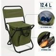 thumbnail image 2 of Portable Folding Camping Chair Lightweight Backpack Stool for Camping Fishing Hunting, 2 of 14