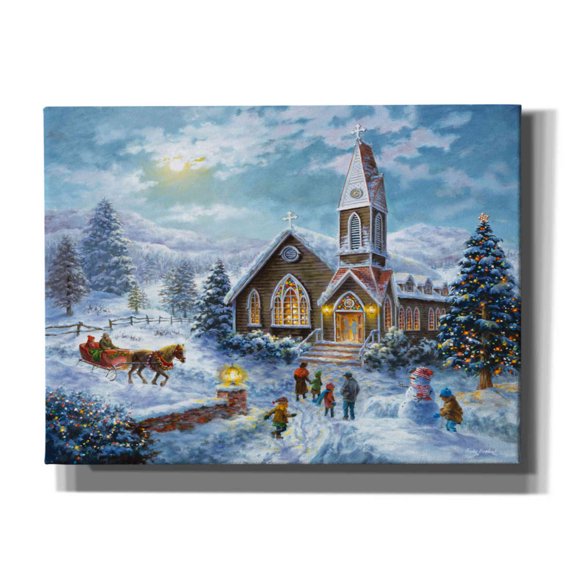 Epic Graffiti 'Parents Pray, Children Play' by Nicky Boehme, Canvas Wall Art, 16"x12"