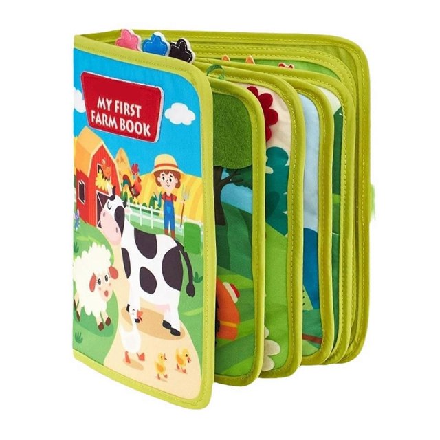 Educational Cloth Book For Toddler Interaction Activity Book Toy With Felt Pages For Baby Early Learning Gifting Supply