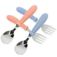 thumbnail image 1 of Raindrops 1 Set Kids Forks and Spoons Set Dishwasher-Safe for Infants and Children, 1 of 7