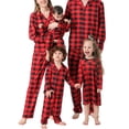 thumbnail image 4 of Sonducket Pijamas navideños a juego con la familia a cuadros ropa de dormir de manga larga vacaciones Navidad Loungewear Homewear Pijama MUJER XL, 4 of 6