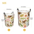 thumbnail image 3 of Fuzoiu Monkeys in the Jungle Print Circular Hamper,Laundry Basket with Handle,Collapsible Laundry,Dirty Clothes Storage Basket,for Bedroom Bathroom Dorm Living Room-Small, 3 of 6
