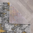 thumbnail image 4 of World Rug Gallery Rio Modern Abstract Area Rug - Yellow 2'x7', 4 of 9