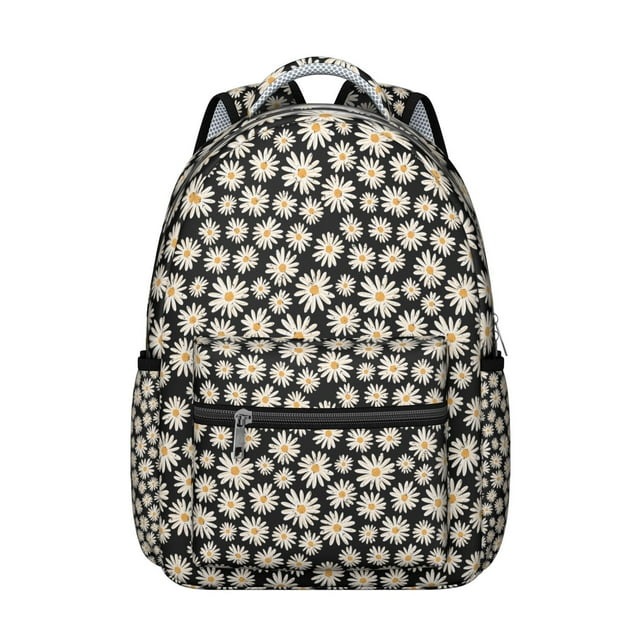 Botanical Flower Pattern Students Backpack Fashion School Backpack with Rustic Aesthetic, Adjustable Strap, Lightweight and Wear-Resistant for Student & Student