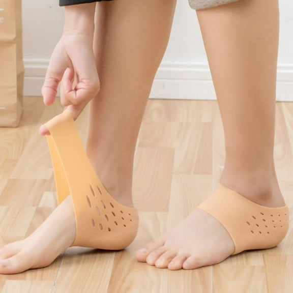 Casual New Foot Protection Pad Heel Cushion Silicone Invisible Lifting Increase Socks Invisible Height Socks Hidden Insole Inner Height Insoles NUDE 3.0CM