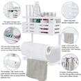 thumbnail image 4 of Estante De Refrigerador Multifuncional Blanco, Estante De Pared Lateral Para Lavadora De Horno Microondas Magnético De Hierro Forjado, Estante Grande Para Refrigerador Yuarrent HA027024-02, 4 of 7