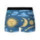 thumbnail image 4 of Calzoncillos tipo bóxer elásticos de seda transpirables con diseño de sol, luna y estrellas, para hombre, 3D, 4 of 5
