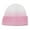 Pink, variant on Women's Tie Dye Color Block Knit Beanie, Ribbed Cuffed Warm Winter Fashion Street Style Skull Cap Purple