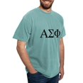 thumbnail image 4 of CafePress - Alpha Sigma Phi Greek Letters Black T Shirt - Mens Comfort Colors Shirt, 4 of 5