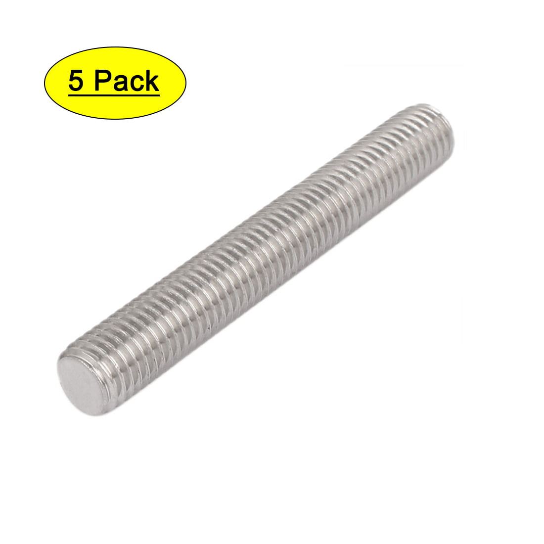 M6 Thread Dia 20mm Length Carbon Steel Zinc Plated Fully Threaded Rod 12pcs 