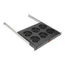 Eaton Tripp Lite Series Fan Tray for 19 in. Racks - 1U, 6 120V High-Performance Fans, 576 CFM, C14 Inlet - Rack fan tray - with 6 cooling fans - AC 120 V - 1U - 19"