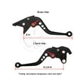 thumbnail image 4 of Gold CNC Shorty Brake Clutch Lever Honda 98-05 VTR 1000 VFR 90-97 750 02-06 800, 4 of 5