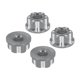 thumbnail image 1 of Tuercas Hexagonales de Aluminio Unique Bargains M4 para Ruedas RC Color Titanio 4Pcs, 1 of 6