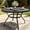 53" Round Table, variant on SOLAURA 41" Round Outdoor Patio Table with 1.57" Umbrella Hole, Metal Outdoor Patio Dining Table for Backyards, Porches, Gardens or Poolside, Black