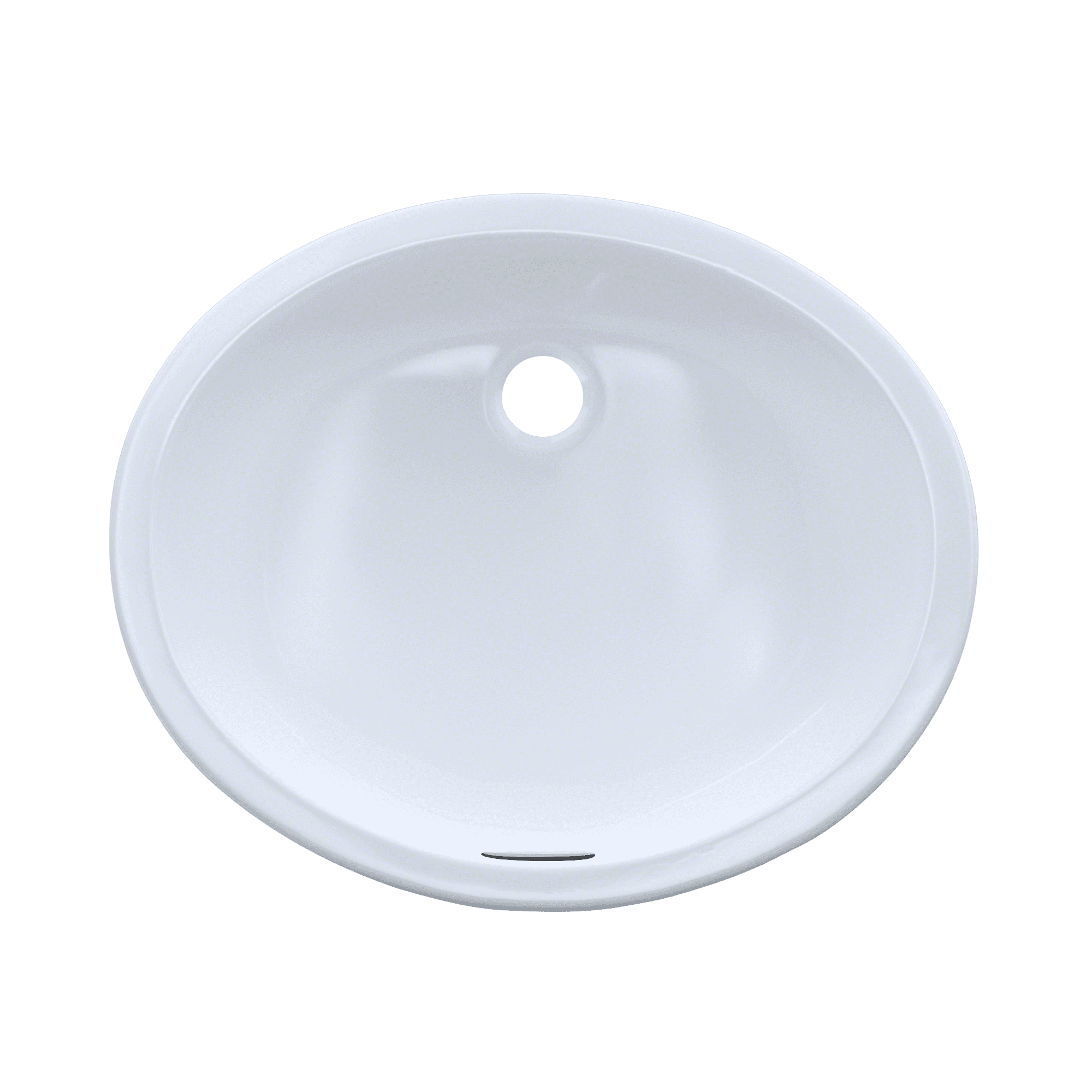 TOTO® 17" x 14" Oval Undermount Bathroom Sink, Cotton White - LT569#01
