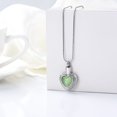 thumbnail image 3 of Heart Urn Necklace for Ashes Stainless Steel Cremation Jewelry for Women Memorial Ashes Pendant Keepsake, 3 of 7